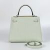 wsxc1727187853217_1 USA New York Hermes Epsom Leather Kelly Sellier 25CM 0S Vert Fizz Silver Hardware