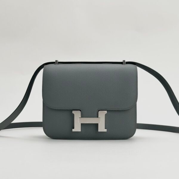 Singapore Kuala Lumpur Hermes Constance 18CM Epsom C6 Vert Gris Silver Hardware