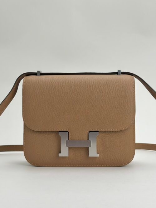 Taiwan Hermes 0M Chai Epsom Leather Constance 18CM Silver Hardware