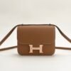 Hermes Bag Price Constance 18CM CC37 Gold Epsom Leather Rose Gold Hardware