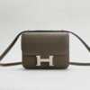 Hermes Bag Price Constance 18CM Chevre Leather CK18 Etoupe Silver Hardware