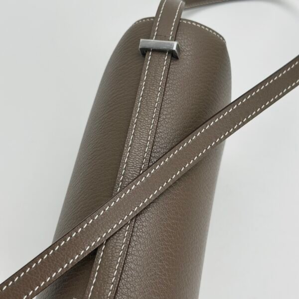 Hermes Bag Price Constance 18CM Chevre Leather CK18 Etoupe Silver Hardware