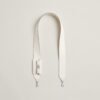 Hermes Kelly Pocket Wide Strap Epsom Leather 10 Craie Silver Hardware 50CM