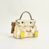 Hermes Kelly Doll Picto Epsom Leather I2 Nata Silver Hardware