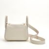 wsxc1728570071878_1 USA New York Hermes Mini Lindy 19CM Clemence Leather CC10 Craie Gold Hardware