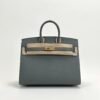 Hong Kong Hermes Birkin Sellier 25CM Epsom Leather 0L Gris Meyer Gold Hardware