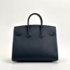 UAE Dubai Hermes Birkin Sellier 25CM CK89 Noir Epsom Leather Silver Hardware