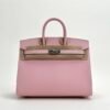 Hermes Bag Birkin Sellier 25 Images Epsom Leather 3Q Rose Sakura Silver Hardware