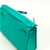 Hermes Bag Price Lizard Leather Kelly Pochette 22CM U1 Vert Verone Silver Hardware