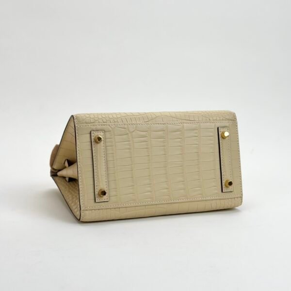 wsxc1728657800915_3 Hermes Birkin Sellier 20CM Matte Alligator Crocodile Y1 Vanilla Gold Hardware