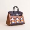 wsxc1728657802521_2 Hermes Birkin Faubourg 20 Day Matte Crocodile Noir / Epsom Brown Silver Hardware
