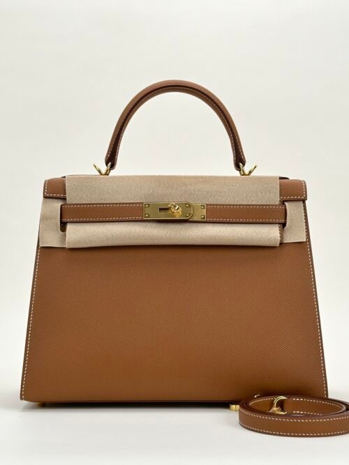 Canada Toronto Hermes Kelly 28CM Sellier CC37 Gold Epsom Leather Gold Hardware
