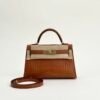 wsxc1729525749854_0 Hermes Bag Price CC37 Gold Matte Crocodile Leather Mini Kelly 19CM Gold Hardware