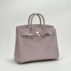 wsxc1729782367399_1 UK London Hermes Birkin 25CM Bag Epsom Leather 09 Mauve Pale Silver Hardware