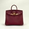 wsxc1729782370296_0-1 USA New York Hermes Birkin 25CM Epsom Leather CC55 Rouge H Gold Hardware