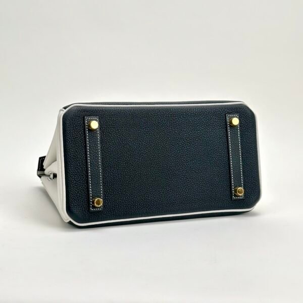 Special Order Hermes Birkin 25CM Togo Leather Black / White Gold Hardware