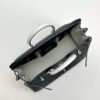 wsxc1729782391742_3 Hermes Boutique Birkin 25CM Black / White Togo Leather Silver Hardware