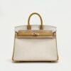 wsxc1729954565952_0-1 Hermes Birkin 25CM Bag Togo Leather 10 Craie / 9D Jaune Amber Brush Gold Hardware