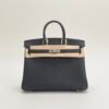 UAE Dubai Hermes Birkin 25CM Togo Leather CK89 Noir Silver Hardware