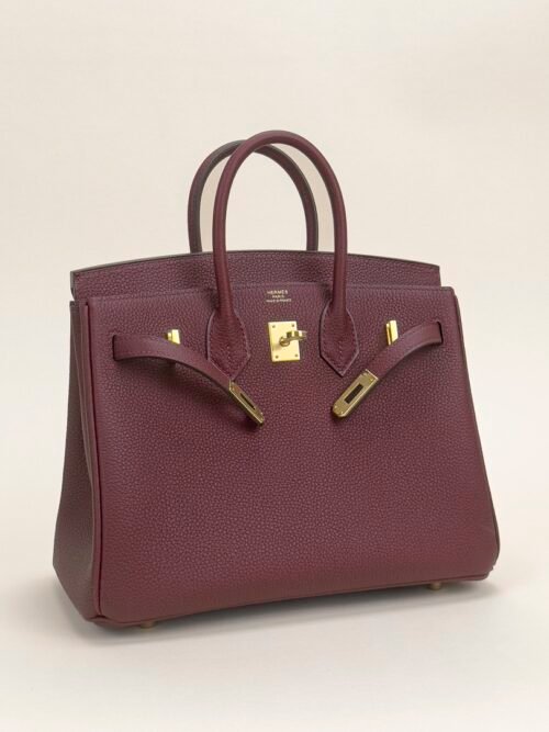 Canada Toronto Hermes Birkin 25CM Togo Leather CC55 Rouge H Gold Hardware