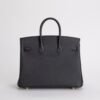 Hermes Birkin 25 Bag Price Togo Leather CC89 Noir Gold Hardware