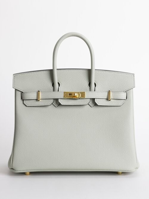Australia Sydney Hermes Togo Leather Birkin 25CM Gris Neve Gold Hardware