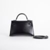 TaiwanHermes Mini Kelly 19CM Box Leather CC89 Noir Gold Hardware