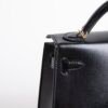TaiwanHermes Mini Kelly 19CM Box Leather CC89 Noir Gold Hardware