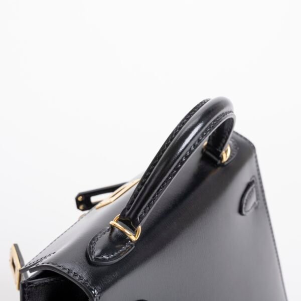 wsxc1731342428211_4 TaiwanHermes Mini Kelly 19CM Box Leather CC89 Noir Gold Hardware