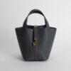 UAE Dubai Picotin 18CM Clemence Leather H0 Gris Misty Gold Hardware