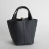 UAE Dubai Picotin 18CM Clemence Leather H0 Gris Misty Gold Hardware