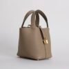 Full Handmade Clemence Leather Picotin 18CM 8Q Beige Marfa Gold Hardware