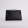 wsxc1731431403745_1 Full Handmade Kelly Pochette 22cm Swift Leather CK89 Noir Silver Hardware