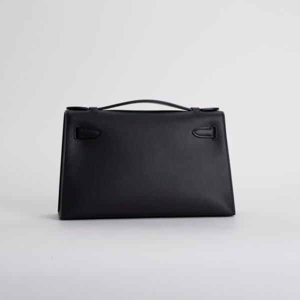 wsxc1731431403745_1 Full Handmade Kelly Pochette 22cm Swift Leather CK89 Noir Silver Hardware