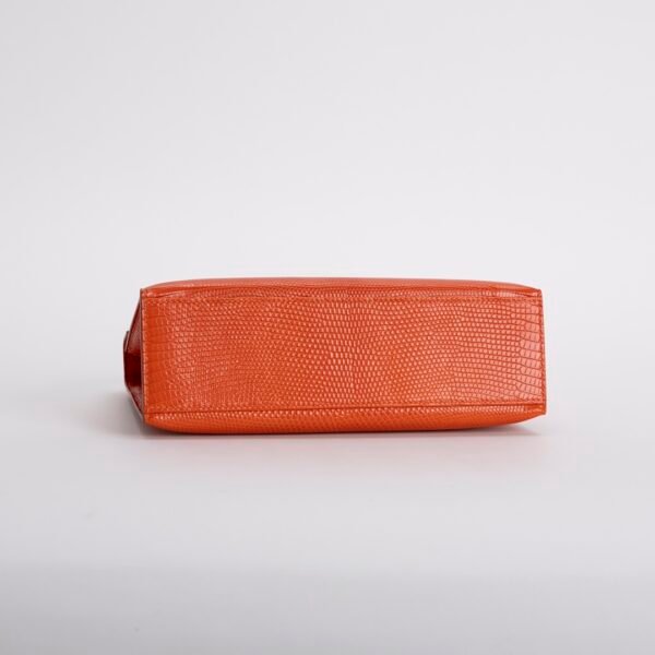 wsxc1731431584296_3 Women’s Luxury Bag Kelly Pochette 22CM Lizard Leather CK93 Orange Silver Hardware