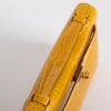 wsxc1731431599849_4 Handmade Bag 9D Jaune Amber Shiny Alligator Crocodile Kelly Pochette 22CM Gold Hardware