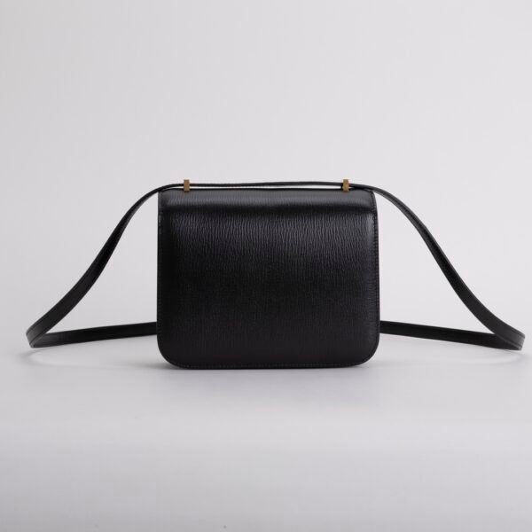 Women’s Shoulder Bag Constance 18CM Chevre Leather CC89 Noir Gold Hardware