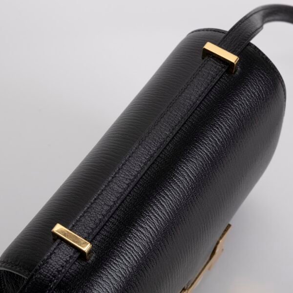Women’s Shoulder Bag Constance 18CM Chevre Leather CC89 Noir Gold Hardware