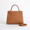 Australia Sydney Kelly Sellier 25CM CC37 Gold Epsom Leather Gold Hardware