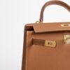 Australia Sydney Kelly Sellier 25CM CC37 Gold Epsom Leather Gold Hardware