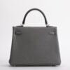 wsxc1731681736878_1 Canada Toronto Kelly 25CM Togo Leather 0L Gris Meyer Silver Hardware