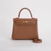 Luxury Bag CC37 Gold Togo Leather Kelly 25CM Gold Hardware