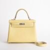 wsxc1731681980166_0-1 USA New York Togo Leather Kelly 25CM 1Z Jaune Poussin Silver Hardware