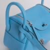 Canada Toronto Mini Lindy 19CM P3 Blue De Nord Clemence Leather Silver Hardware