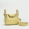 Hong Kong Mini Lindy 19CM Clemence Leather 1Z Jaune Poussin Gold Hardware