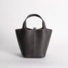 Luxury Women’s Bag Picotin 18CM Clemence Leather CK46 Ebene Silver Hardware