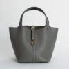 wsxc1732379874912_0-1 Women’s Tote Bag Picotin 22CM Clemence Leather 0L Gris Meyer Gold Hardware