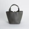 wsxc1732379874912_2 Women’s Tote Bag Picotin 22CM Clemence Leather 0L Gris Meyer Gold Hardware