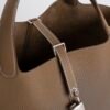 Canada Ottawa Picotin 22CM CK37 Gold Clemence Leather Silver Hardware