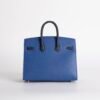 wsxc1732379922934_1 Luxury Women’s Bag Birkin Faubourg 20CM Blue Nuit Matte Crocodile / Epsom Silver Hardware